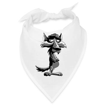 Wolf - Bandana - Weiß - Vorne