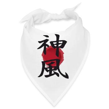 japanisches Ideogramm kamikaze japanisches Kanji - Bandana - Weiß - Vorne