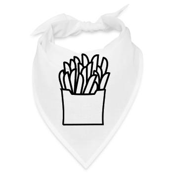 Pommes - Bandana - Weiß - Vorne