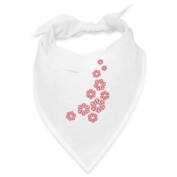 Schneeflocken - Bandana - Weiß - Vorne
