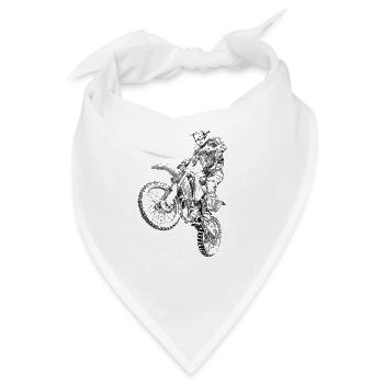 Motocross - Bandana - Weiß - Vorne