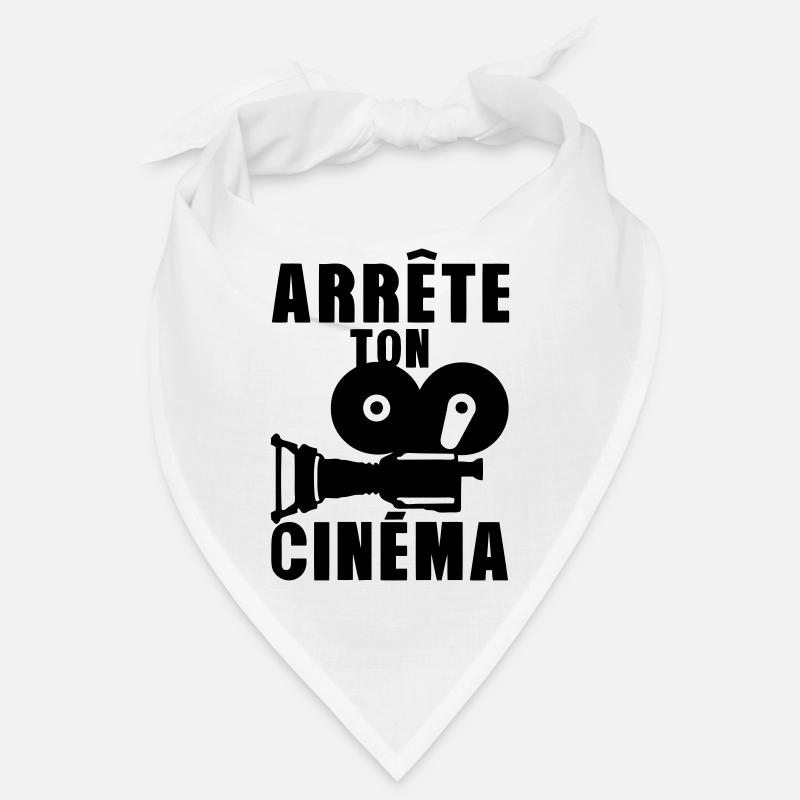 arrete ton cinema camera expression - Bandana - blanc
