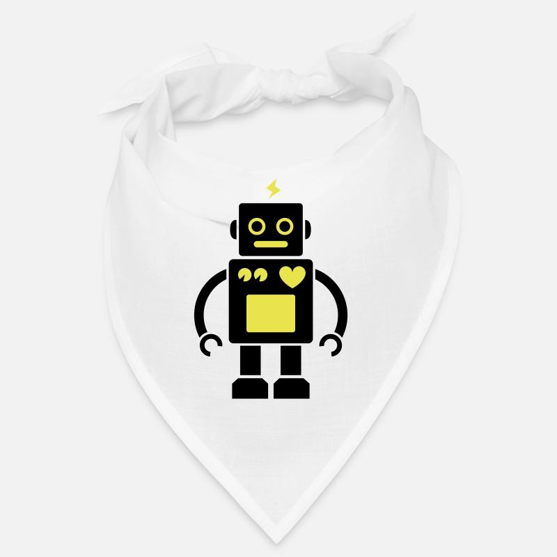Roboter / Robot #2_2c - Bandana - Weiß