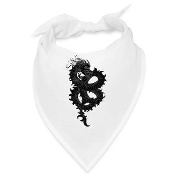 Black Dragon - Bandana - Weiß - Vorne