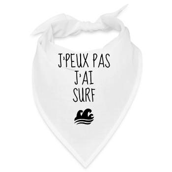 Surfen / Surfer / Surf / Surfing / Strand - Bandana - Weiß - Vorne