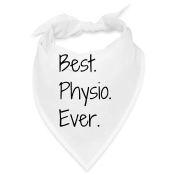 Krankengymnast / Krankengymnastin / Physio / - Bandana - Weiß - Vorne