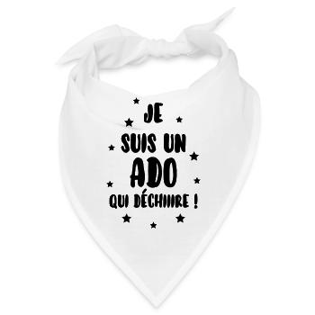 Teenager / Jugendliche / Jugendlicher / Kind - Bandana - Weiß - Vorne