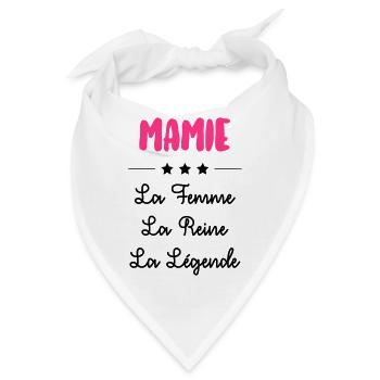 Großmütter / Oma / Mami / Großmutter / Mamy - Bandana - Weiß - Vorne