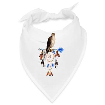 falke traum mystik traumfänger - Bandana - Weiß - Vorne