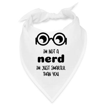 Kult-Nerd-Zitat - Bandana - Weiß - Vorne