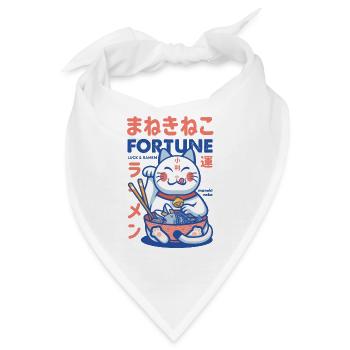 Maneki Neko Fortune Ramen - Bandana - Weiß - Vorne