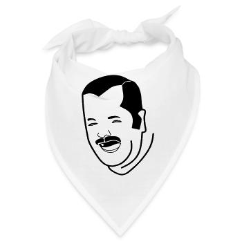 KEKW Twitch Meme schwarz laughing Mexican - Bandana - Weiß - Vorne