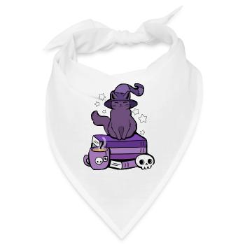 WITCH CAT - Bandana - Weiß - Vorne