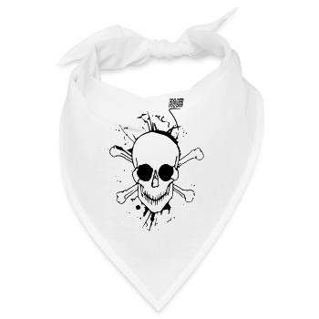 Totenkopf - Bandana - Weiß - Vorne