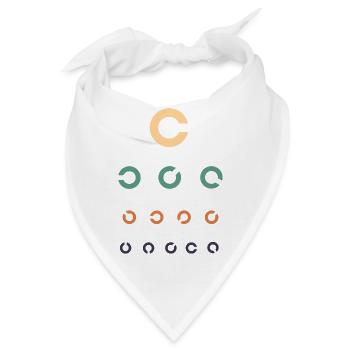 Sehtest Augenoptiker - Bandana - Weiß - Vorne