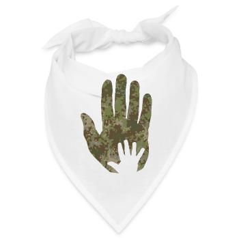 Multitarn Tarn Baby Hand in Hand - Bandana - Weiß - Vorne