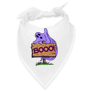 Geister Saying Halloween Grusel - Bandana - Weiß - Vorne