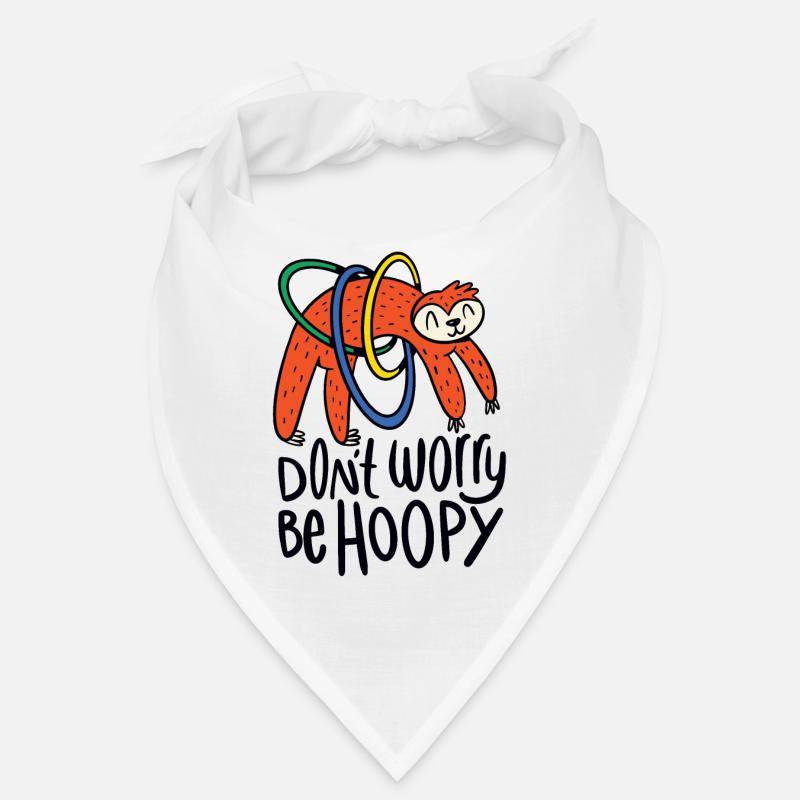 HulaHoop sloth Dont worry be hoopy gift Bandana