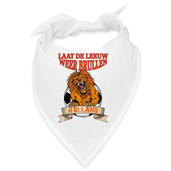 Lasst den Löwen brüllen - Bandana - Weiß - Vorne