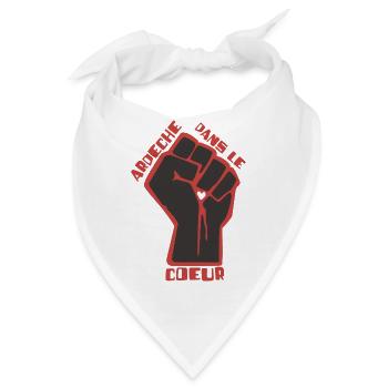 Ardèche im Herzen - Bandana - Weiß - Vorne