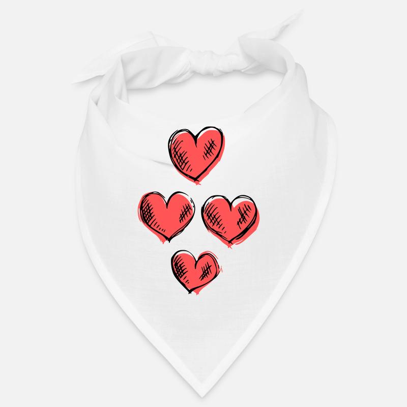 vier Herzen Bandana