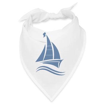 Segeln Segelboot Segelschein - Bandana - Weiß - Vorne