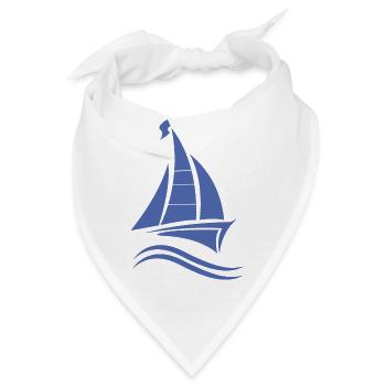 Segeln Segelboot Segelschein - Bandana - Weiß - Vorne