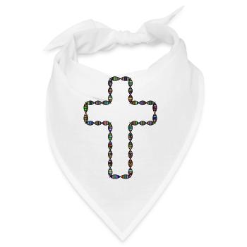 Daily Cross Multicolor - Bandana - Weiß - Vorne