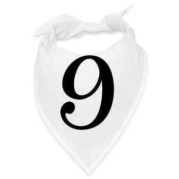 9 - Bandana - Weiß - Vorne