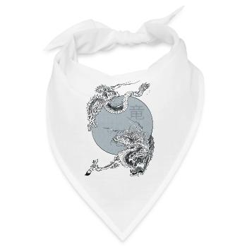 Japanese Dragon - Bandana - Weiß - Vorne
