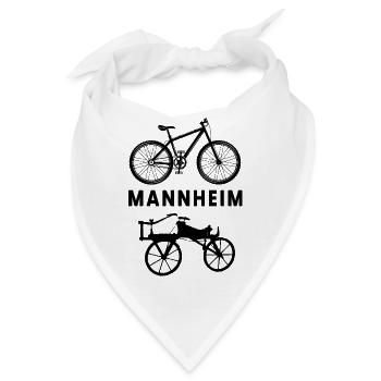 Mannheim Monnem - Bandana - Weiß - Vorne