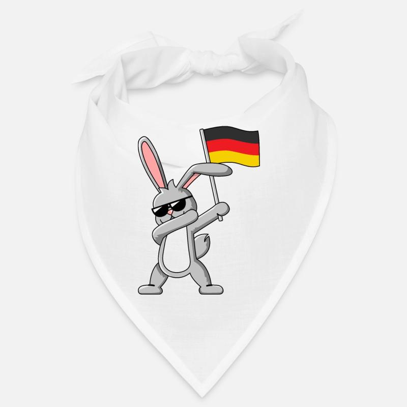 Dabbing Rabbit avec le drapeau allemand Bandana