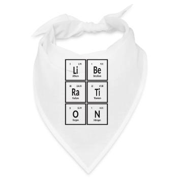 Befreiung | Periodensystem der Elemente - Bandana - Weiß - Vorne