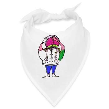 Der Soßen Esser - Bandana - Weiß - Vorne