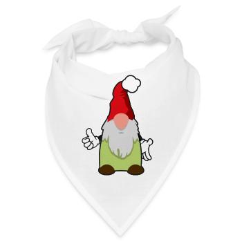sechster Weihnachtswichtel - Bandana - Weiß - Vorne