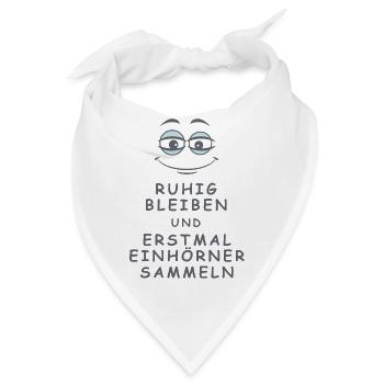 Einhörner sammeln - Bandana - Weiß - Vorne