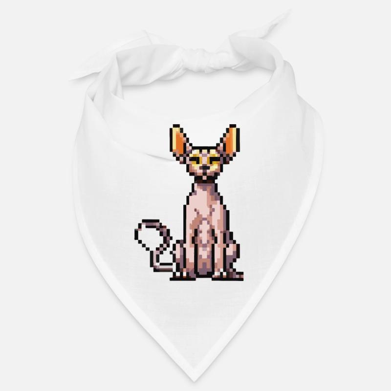 Katze Pixel Kunst Geschenkidee Bandana