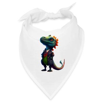Kleiner Süßer Drache 5 - Bandana - Weiß - Vorne