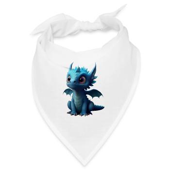 Kleiner Süßer Drache 6 - Bandana - Weiß - Vorne