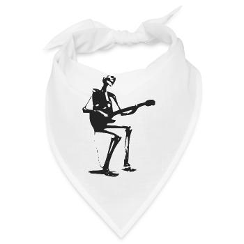 Gitarrist bis zum Tod - Bandana - Weiß - Vorne