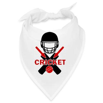 Cricket Logo Helm - Bandana - Weiß - Vorne
