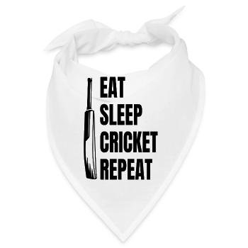 Kricketteam Kricketmannschaft Cricket Kricket - Bandana - Weiß - Vorne