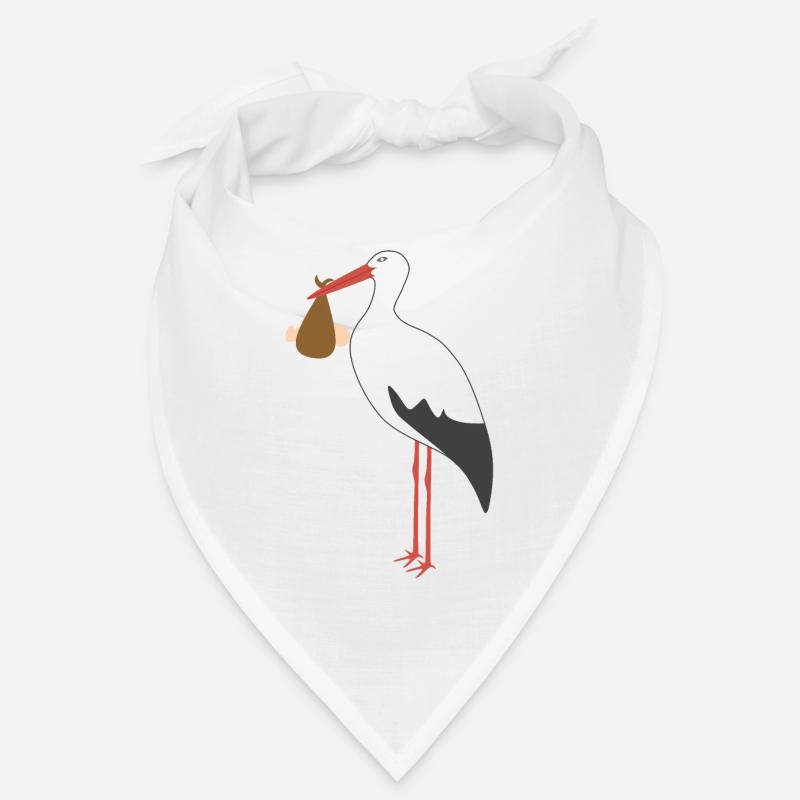 Cigogne apportant un bébé Bandana