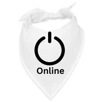 Online Symbol - Bandana - Weiß - Vorne