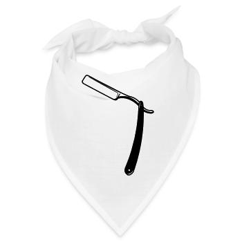 Rasiermesseroffenes transparentes Schattenbild - Bandana - Weiß - Vorne
