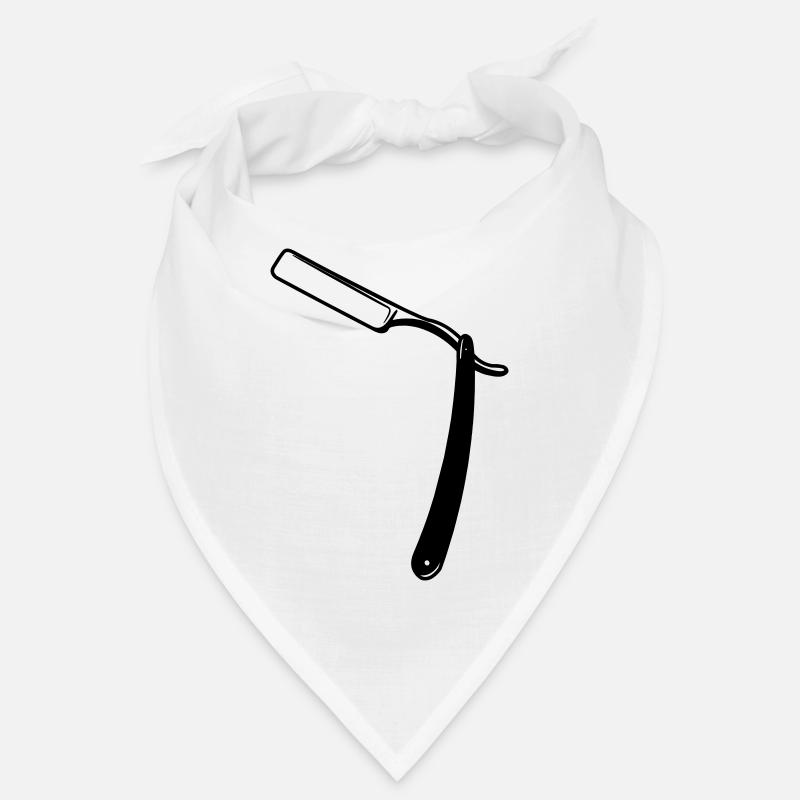 Rasiermesseroffenes transparentes Schattenbild Bandana
