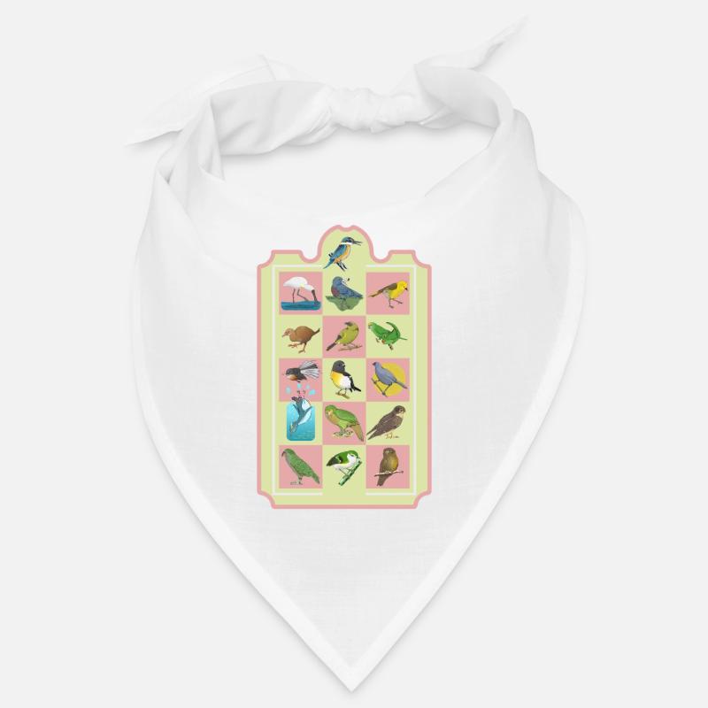 OISEAUX NÉO-ZÉLANDAIS - Bandana - blanc