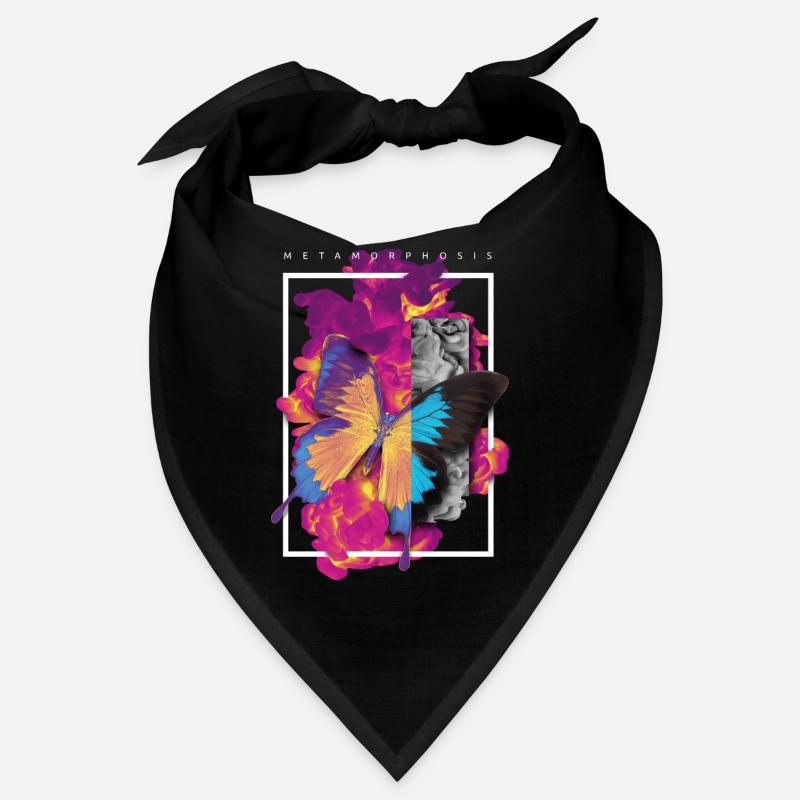 MÉTAMORPHOSE CONCEPTION ASTUCIEUSE DE PAPILLON Bandana