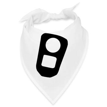 Dosenlasche Dosenöffner Lasche Dose - Bandana - Weiß - Vorne