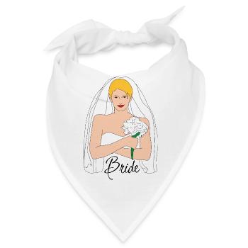 bride blond 1 - Bandana - Weiß - Vorne